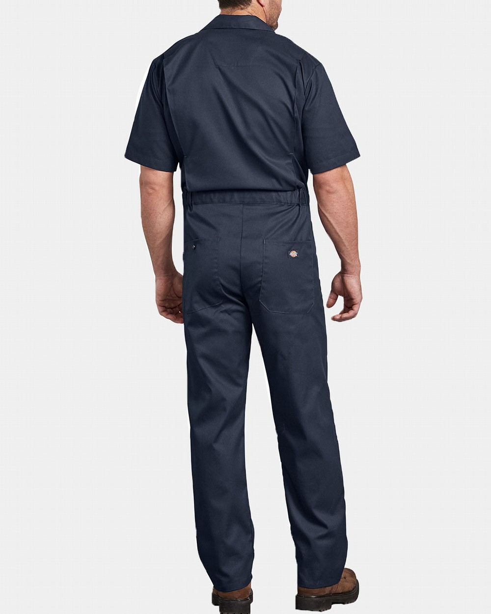 black short sleeve coveralls