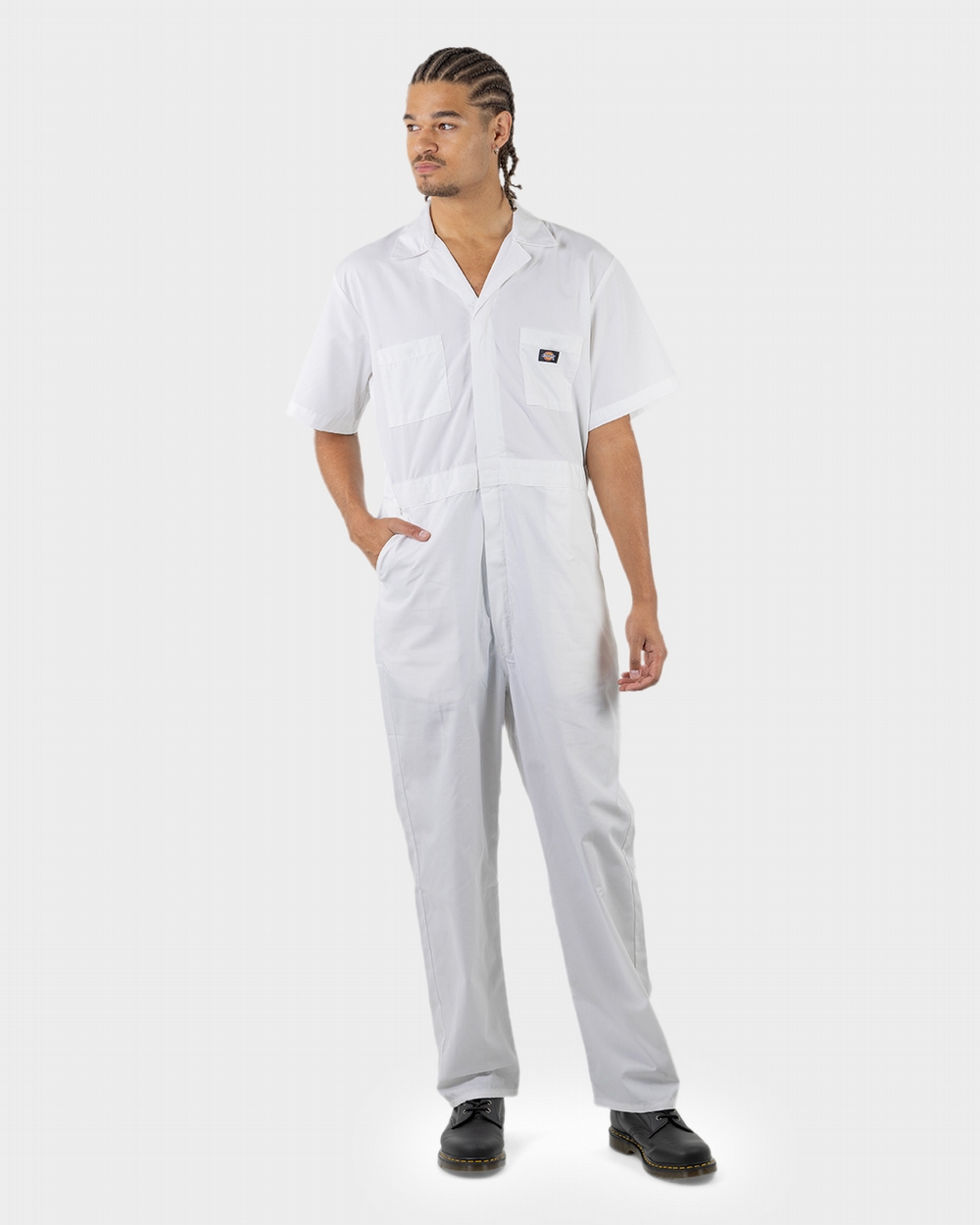 white dickies jumpsuit