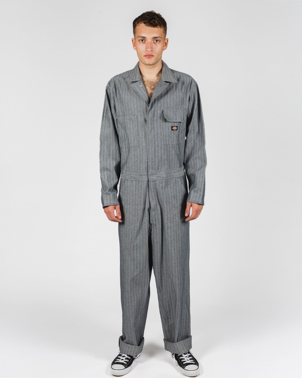 striped coveralls