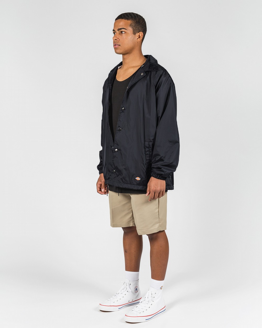 Dickies snap sale front nylon jacket