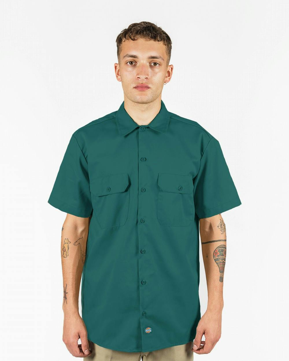 Highsnobiety x Dickies – Service Shirt Lincoln Green