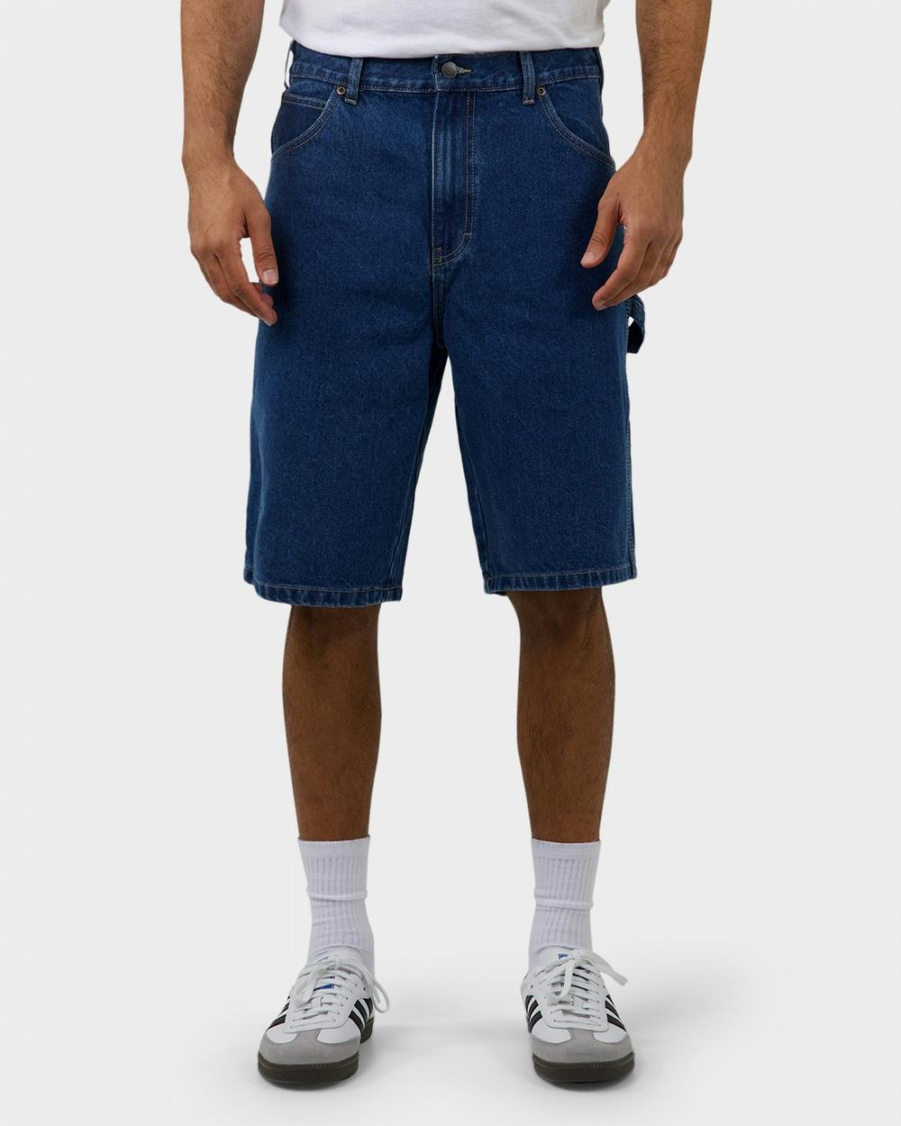 Baggy Carpenter Jean Shorts in Delemere Wash