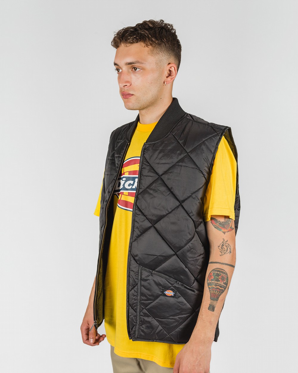 dickies diamond quilted vest