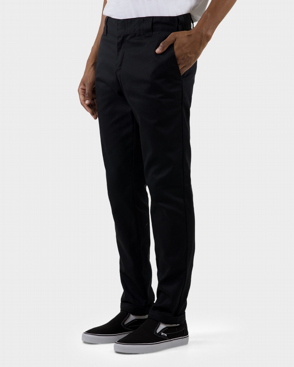 Men's Plaid Skinny Pencil Pants Business Formal Casual Slim Fit  Trousers Bottoms | eBay