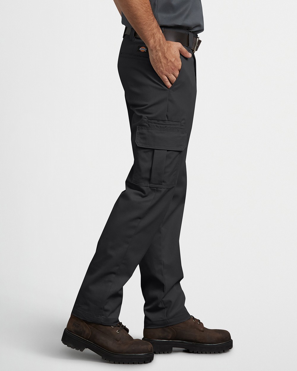 TOPMAN Wide Leg Cargo Trousers in Black for Men | Lyst