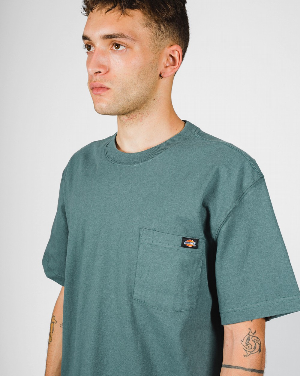 Dickies men's short clearance sleeve heavyweight crew neck